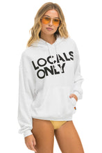 Cargar imagen en el visor de la galería, LOCALS ONLY RELAXED PULLOVER HOODIE - WHITE Hoodie Aviator Nation