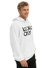 Cargar imagen en el visor de la galería, LOCALS ONLY RELAXED PULLOVER HOODIE - WHITE Hoodie Aviator Nation