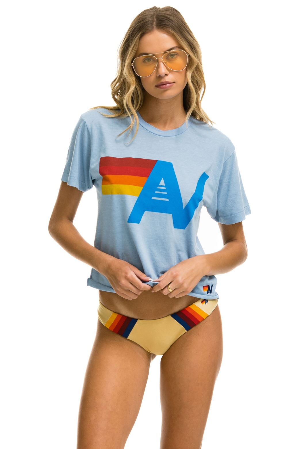 LOGO BOYFRIEND TEE - ICE Boyfriend Tee Aviator Nation