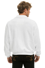 Cargar imagen en el visor de la galería, LOGO EMBROIDERY HALF ZIP SWEATSHIRT - WHITE Sweatshirt Aviator Nation