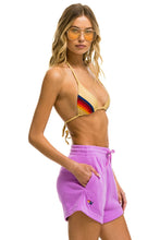 Cargar imagen en el visor de la galería, LOGO EMBROIDERY LIGHT WEIGHT LOUNGER SHORT - NEON PURPLE Aviator Nation