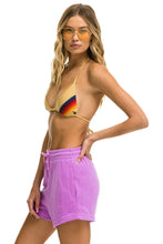 Cargar imagen en el visor de la galería, LOGO EMBROIDERY LIGHT WEIGHT LOUNGER SHORT - NEON PURPLE Aviator Nation