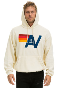 LOGO PULLOVER RELAXED HOODIE - VINTAGE WHITE Hoodie Aviator Nation