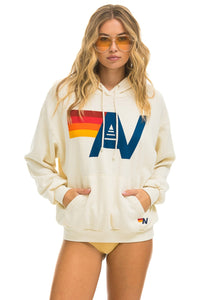 LOGO PULLOVER RELAXED HOODIE - VINTAGE WHITE Hoodie Aviator Nation