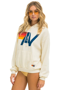LOGO PULLOVER RELAXED HOODIE - VINTAGE WHITE Hoodie Aviator Nation
