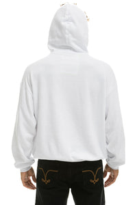 LOGO PULLOVER RELAXED HOODIE - WHITE Hoodie Aviator Nation