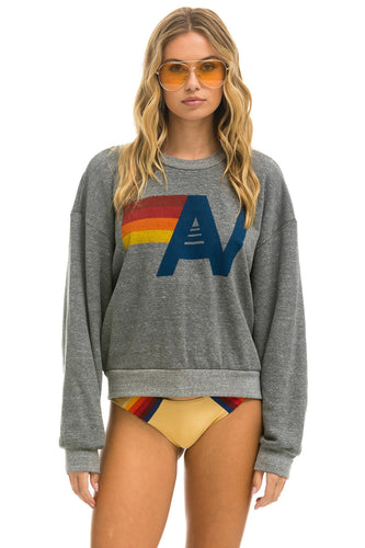 LOGO RELAXED CREW SWEATSHIRT - HEATHER Sweatshirt Aviator Nation