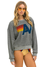 Cargar imagen en el visor de la galería, LOGO RELAXED CREW SWEATSHIRT - HEATHER Sweatshirt Aviator Nation