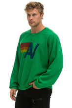 Cargar imagen en el visor de la galería, LOGO RELAXED CREW SWEATSHIRT - KELLY GREEN Sweatshirt Aviator Nation
