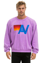 Cargar imagen en el visor de la galería, LOGO RELAXED CREW SWEATSHIRT - NEON PURPLE Sweatshirt Aviator Nation
