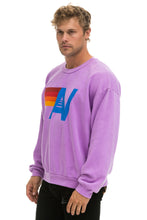 Cargar imagen en el visor de la galería, LOGO RELAXED CREW SWEATSHIRT - NEON PURPLE Sweatshirt Aviator Nation