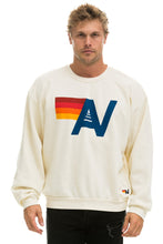 Load image into Gallery viewer, LOGO RELAXED CREW SWEATSHIRT - VINTAGE WHITE Sweatshirt Aviator Nation