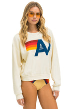 Load image into Gallery viewer, LOGO RELAXED CREW SWEATSHIRT - VINTAGE WHITE Sweatshirt Aviator Nation