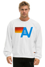 Cargar imagen en el visor de la galería, LOGO RELAXED CREW SWEATSHIRT - WHITE Sweatshirt Aviator Nation