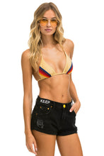 Load image into Gallery viewer, LOW RISE ROCKER JEAN SHORTS - VINTAGE BLACK Denim Shorts Aviator Nation