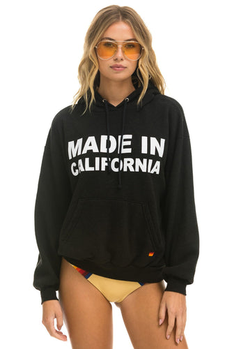 MADE IN CALIFORNIA RELAXED PULLOVER HOODIE - BLACK Hoodie Aviator Nation