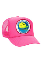 Load image into Gallery viewer, MALIBU CHILI COOK-OFF 2023 VINTAGE LOW RISE TRUCKER HATS Aviator Nation NEON PINK
