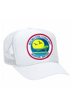 Load image into Gallery viewer, MALIBU CHILI COOK-OFF 2023 VINTAGE LOW RISE TRUCKER HATS Aviator Nation WHITE