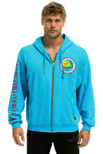 Cargar imagen en el visor de la galería, MALIBU CHILI COOK-OFF 2023 ZIP HOODIE RELAXED - NEON BLUE Hoodie Aviator Nation