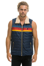 Cargar imagen en el visor de la galería, MEN&#39;S 4 STRIPE VEST - NAVY Men&#39;s Vest Aviator Nation