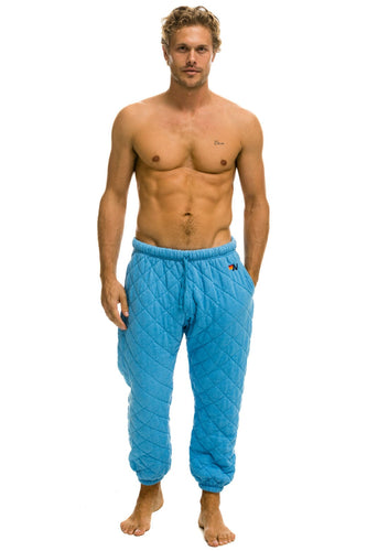 MEN'S QUILTED SWEATPANTS - OCEAN Mens Sweatpants Aviator Nation