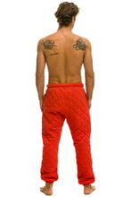 Cargar imagen en el visor de la galería, MEN&#39;S QUILTED SWEATPANTS - RED Mens Sweatpants Aviator Nation