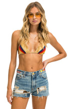 Load image into Gallery viewer, MID RISE ROCKER COWGIRL CUTOFF CALI LOVER HEART JEAN SHORTS - VINTAGE Denim Shorts Aviator Nation