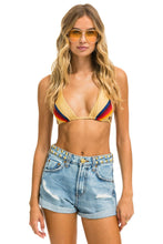 Cargar imagen en el visor de la galería, MID RISE STUDDED ROCKER BOLT WOMENS JEAN SHORT - SUPER LIGHT Denim Shorts Aviator Nation