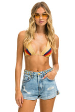 Cargar imagen en el visor de la galería, MID RISE STUDDED ROCKER BOLT WOMENS JEAN SHORT - SUPER LIGHT Denim Shorts Aviator Nation