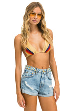 Cargar imagen en el visor de la galería, MID RISE STUDDED ROCKER BOLT WOMENS JEAN SHORT - SUPER LIGHT Denim Shorts Aviator Nation