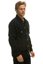 Load image into Gallery viewer, OVERSIZED CROPPED DENIM JACKET - VINTAGE BLACK Denim Jacket Aviator Nation