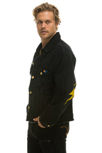 Load image into Gallery viewer, OVERSIZED CROPPED DENIM JACKET - VINTAGE BLACK Denim Jacket Aviator Nation