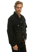 Load image into Gallery viewer, OVERSIZED CROPPED DENIM JACKET - VINTAGE BLACK Denim Jacket Aviator Nation