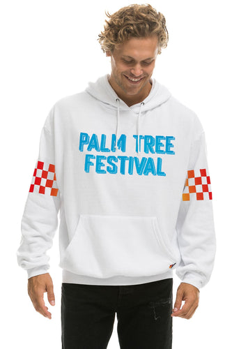 PALM TREE FESTIVAL ASPEN 2023 PULLOVER HOODIE RELAXED - WHITE Aviator Nation