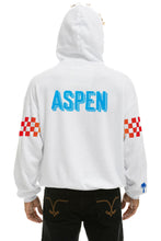 Cargar imagen en el visor de la galería, PALM TREE FESTIVAL ASPEN 2023 PULLOVER HOODIE RELAXED - WHITE Aviator Nation