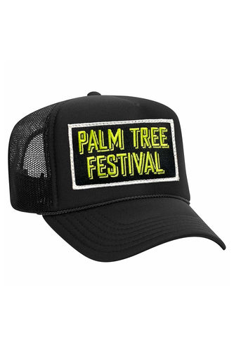PALM TREE FESTIVAL ASPEN 2023 VINTAGE LOW RISE TRUCKER - BLACK Aviator Nation