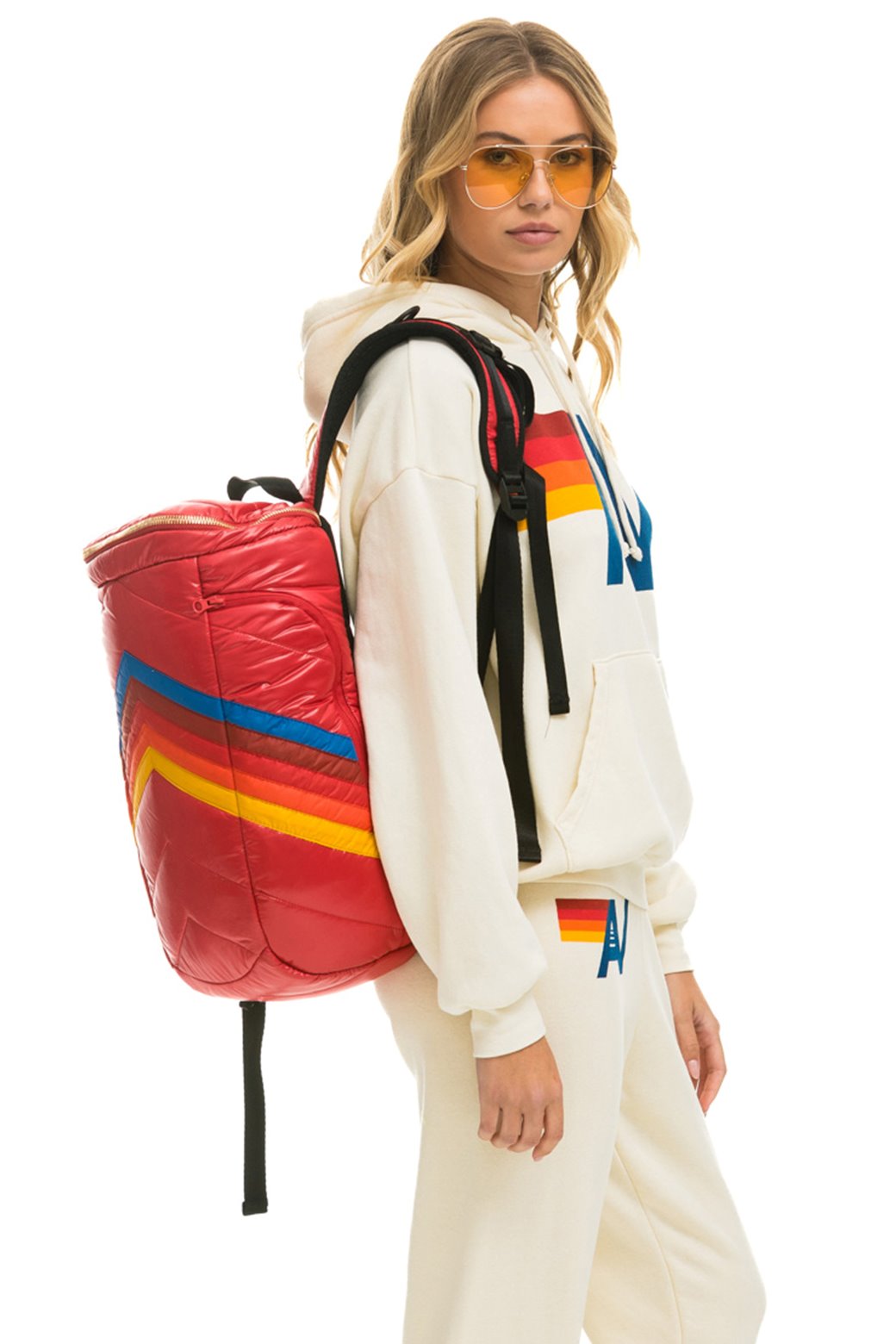 PEAK PUFFER BACKPACK - CHERRY Backpack Aviator Nation