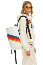 Cargar imagen en el visor de la galería, PEAK PUFFER BACKPACK - WHITE Backpack Aviator Nation