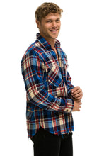 Cargar imagen en el visor de la galería, PLAID FLANNEL LIGHT WEIGHT UNISEX WESTERN SHIRT - PATRIOT PLAID Flannel Aviator Nation