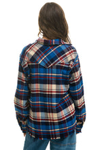 Cargar imagen en el visor de la galería, PLAID FLANNEL LIGHT WEIGHT UNISEX WESTERN SHIRT - PATRIOT PLAID Flannel Aviator Nation