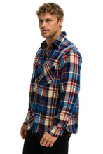 Cargar imagen en el visor de la galería, PLAID FLANNEL LIGHT WEIGHT UNISEX WESTERN SHIRT - PATRIOT PLAID Flannel Aviator Nation