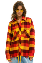 Cargar imagen en el visor de la galería, PLAID FLANNEL LIGHT WEIGHT UNISEX WESTERN SHIRT - SURFY PLAID Flannel Aviator Nation