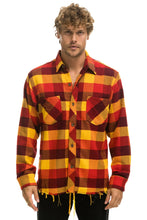 Cargar imagen en el visor de la galería, PLAID FLANNEL LIGHT WEIGHT UNISEX WESTERN SHIRT - SURFY PLAID Flannel Aviator Nation