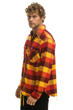 Cargar imagen en el visor de la galería, PLAID FLANNEL LIGHT WEIGHT UNISEX WESTERN SHIRT - SURFY PLAID Flannel Aviator Nation