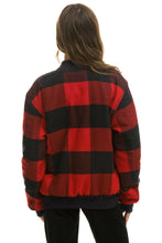 Cargar imagen en el visor de la galería, PLAID UNISEX VARSITY JACKET - BUFFALO PLAID Flannel Aviator Nation