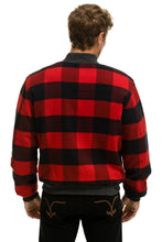 Cargar imagen en el visor de la galería, PLAID UNISEX VARSITY JACKET - BUFFALO PLAID Unisex Outerwear Aviator Nation