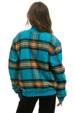 Cargar imagen en el visor de la galería, PLAID UNISEX VARSITY JACKET - JACKSON PLAID Flannel Aviator Nation