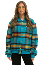 Cargar imagen en el visor de la galería, PLAID UNISEX VARSITY JACKET - JACKSON PLAID Flannel Aviator Nation