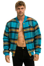 Cargar imagen en el visor de la galería, PLAID UNISEX VARSITY JACKET - JACKSON PLAID Unisex Outerwear Aviator Nation