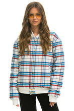 Cargar imagen en el visor de la galería, PLAID UNISEX VARSITY JACKET - MONTAUK PLAID Flannel Aviator Nation